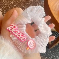 MGRHJO แฟชั่นสำหรับผู้หญิง ตุ๊กตาบาร์บี้ scrunchie สีทึบทึบ อีลาสติก เชือกมัดผม ของใหม่ หางม้าหางม้า ยางรัดผม สำหรับผู้หญิง