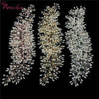 Romantic Rose gold Full rhinestone crystal Wedding Tiara Headband 100 Handmade Bridal Headpiece Hair Accessories RE3129