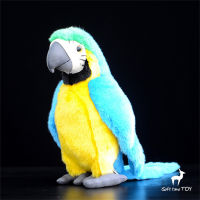 Macaw High Fidelity อะนิเมะน่ารัก Plushie Parrot Plush ของเล่นเหมือนจริงสัตว์จำลองตุ๊กตาตุ๊กตา Kawai ของเล่นของขวัญเด็ก