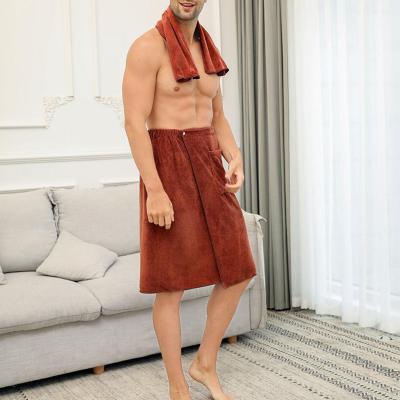 WDClever ผ้าเช็ดตัวห่อรอบๆผ้าเช็ดตัวไมโครไฟเบอร์สำหรับผู้ชายสำหรับโรงแรมอาบน้ำชายหาด