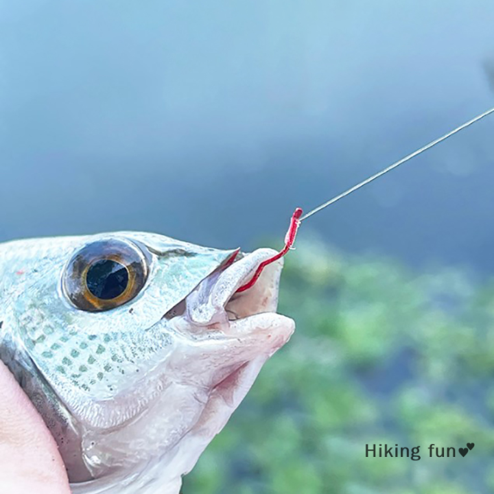 hiking-fun-เบ็ดตกปลาเหล็กกล้าคาร์บอนสูงสีแดงตะขอตกปลาอัตโนมัติ12ชิ้น-แพ็คสำหรับอุปกรณ์ตกปลาคาร์พ