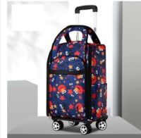 Women Travel Trolley Bags Travel Luggage Bags On Wheels Trolley Backpacks Carry On Luggage Bags Oxford Rolling Wheeled Backpack