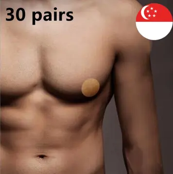 30 Pairs Nipple Covers Single-use Waterproof Breast Petals Sweat Proof  Invisible Nipple Cover Skin Friendly Nipple Sticker Skin color 