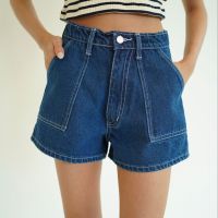 SUNNYEXPRESS101 - Sunny denim shorts in Medium Wash กางเกงยีนส์ขาสั้น