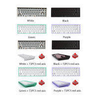 Hot Swap Mechanical Keyboard 68 Keys DIY บลูทูธที่รองรับการเล่นเกม Hot Swap Keyboard Kit พร้อมตัวรับสัญญาณ2.4G สำหรับคอมพิวเตอร์พีซี