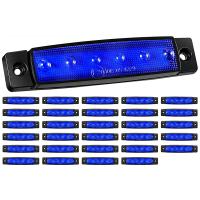 30 Pieces LED Marine Boat Lights 12V 6 LED Waterproof Marine Lights Deck Transom Cockpit Navigation Lighting