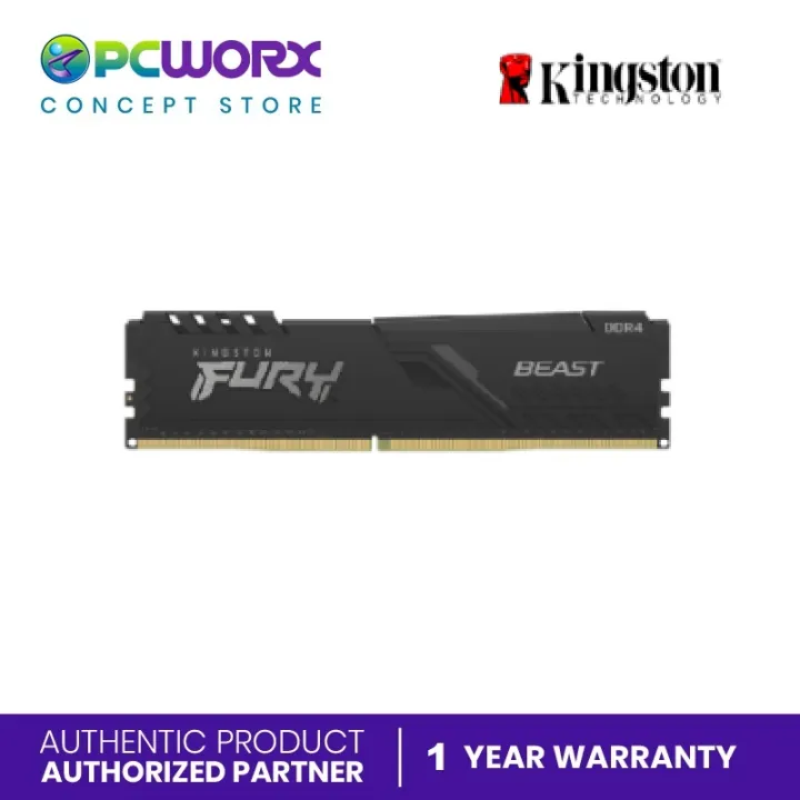 Kingston KF426C16BB/4 4GB 2666MHz DDR4 CL16 DIMM FURY Beast Black ...