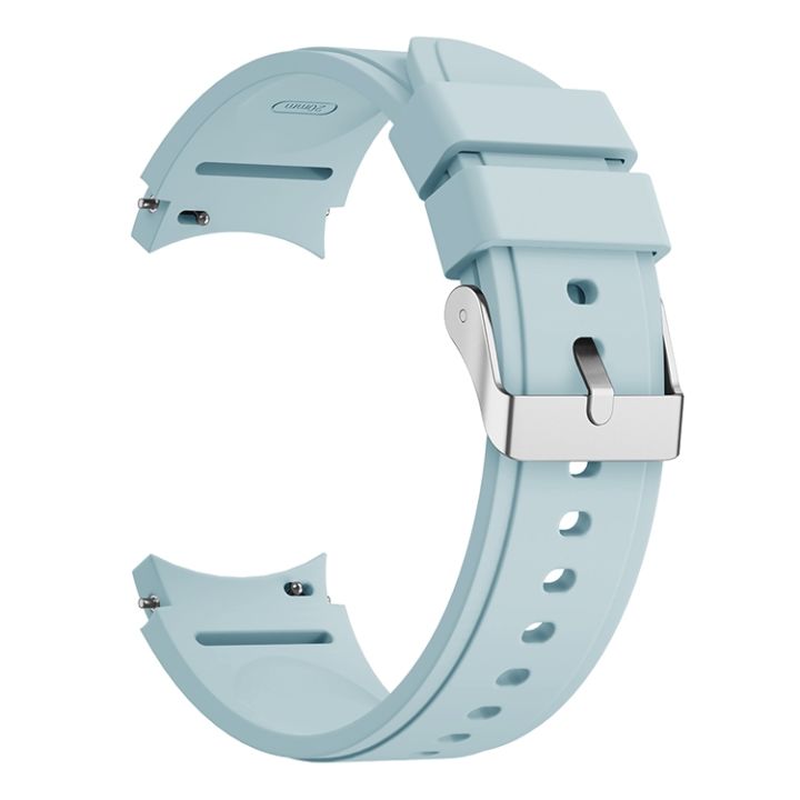 สำหรับ-samsung-galaxy-watch4-classic-46mm-สายนาฬิกาข้อมือซิลิโคน-สีฟ้าอ่อน