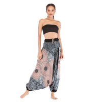 Spot parcel postA006 Cross-Border Rayon Rayon Casual Yoga Clothes Bohemian Saggy Pants Ethnic Jumpsuit