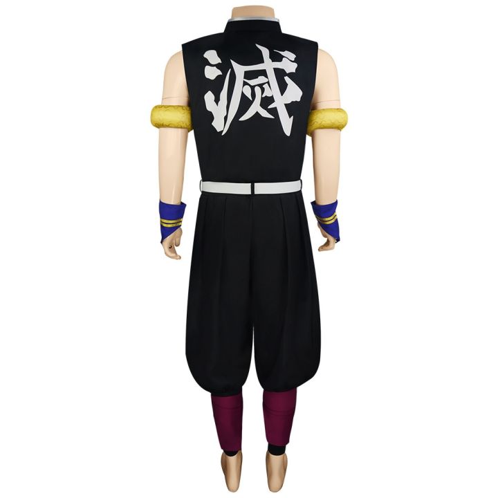 anime-demon-slayers-season-2-kimetsu-no-yaiba-uzui-tengen-cosplay-costume-black-uniform-halloween-christmas-party-clothes