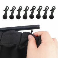 【LZ】 100pcs Car RV Accessories Boat Plastic Curtain Track Hooks Runner Fit for Camper Van Motorhome Caravan Boat Hook Up Durable Tool