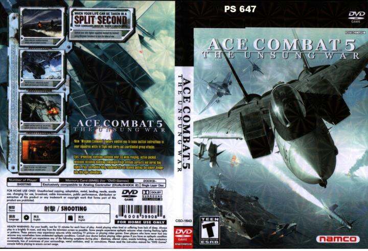 PS2 GAME ACE COMBAT : THE UNSUNG WAR | Lazada