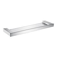 Bathroom Wall-Mounted Shelf With Glass Stainless Steel Shelf Bathroom Kitchen Shelves Wall Shelf Bathroom Accessories