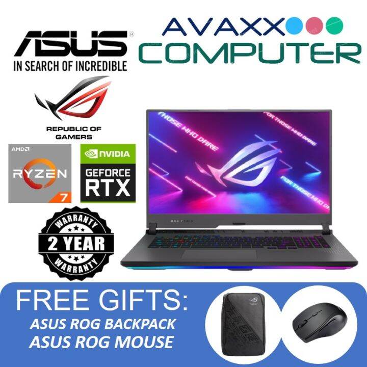 Asus ROG Strix G17 G713R-MKH160W 17.3'' FHD 360Hz Gaming Laptop ( Ryzen ...