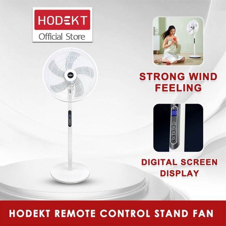 HODEKT Color Screen Digital Display Floor Fan Remote Control Vertical Home Office Eightspeed