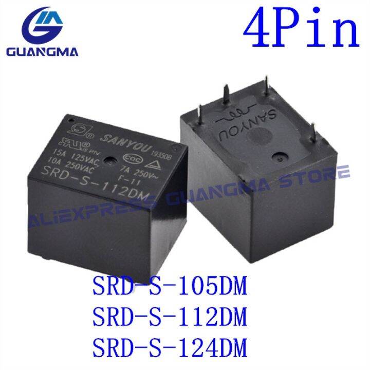 20pcs-relay-srd-s-105d-112d-124d-4pin-5pin-srd-s-105dm-112dm-124dm-srd-s-105d4-112d4-124d4-dc5v-12v-24vdc-100-new-original