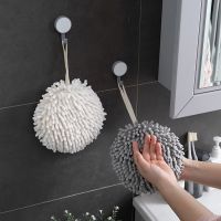 Hanging Wipe Hand Towel Super Absorbent Soft Plush Quick-Drying Lint-Free Clean Dry Handball Kitchen Cloths Bathroom Accessories