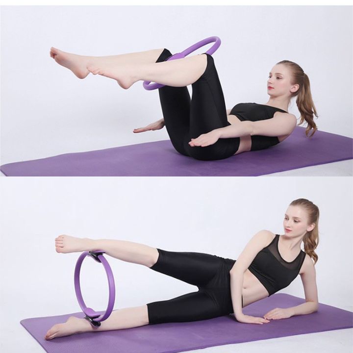 pilates-yoga-ring-ห่วงพิลาทิส-พิเศษ-2-ชุด-ห่วงออกกำลังกาย-วงกลมโยคะ-พิลาทิส-มีให้เลือก-4-สี