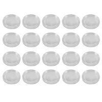 20 Pcs Small Round Transparent Plastic Coin Capsules Box 33mm