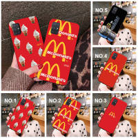 Casing หรับ iPhone 11 12 Mini X Xs XR Pro Max 6+ 6s+ 7+ 8+ 6 7 8 Plus 5 5s SE 2020 MA33 MCDonalds MC Donalds Art Pattern Phone เคสโทรศัพท์ อ่อนนุ่ม TPU Black ปก