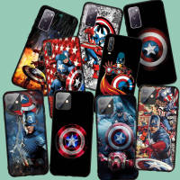 อ่อนนุ่ม Phone ปก E172 KA15 Captain America Shield Marvel หรับ Samsung Galaxy A12 A11 A31 A71 A51 A21S A50 A10 A20 A30 A20S A30S A52 A50S A10S A70 A02S M02 A02 A32 A34 A54 4G 5G A03S A52S เคสโทรศัพท์ ซิลิโคน Casing