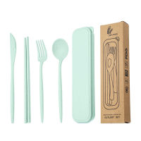 Knife Fork Student Cutlery Lunch Chopsticks Dinnerware Spoon Creative Portable Tableware Set