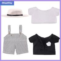 MUMU สำหรับตุ๊กตา20ซม. หมวกชาวประมงหมวก ของเล่นเด็กเล่น เสื้อตุ๊กตาทำมือ กางเกงตุ๊กตาแฟชั่น ชุดหมีตุ๊กตา เสื้อตุ๊กตาท่อนบน