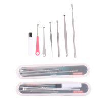 5/6/7Pcs/set Ear Wax Pickers Stainless Steel Earpick Wax Remover Curette Ear Pick Cleaner Ear Cleaner Spoon Care Ear Clean Tool