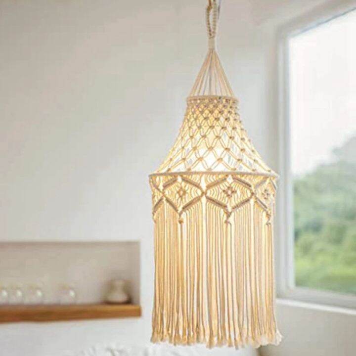 macrame-lamp-shade-hanging-pendant-light-cover-office-bedroom-living-room-nursery-dorm-room-bohemian-home-decor