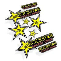 For Rockstar Energy Set Vinyl Decal Stickers Car Truck Dirt Bike Helmet Styling Decorative Accessories Sticker