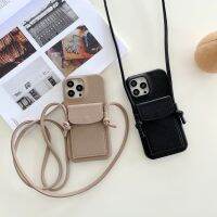 【Enjoy electronic】 Crossbody Wallet Phone Case For iPhone 14 13 12 11 Pro Max Mini X XR XS Max 7 8 Plus Leather Card Slot Lanyard Strap Cover