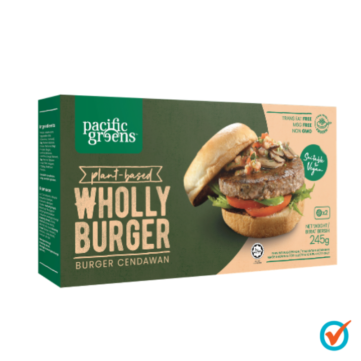 Pacific Greens Plant Based 245g Wholly Burger Lazada