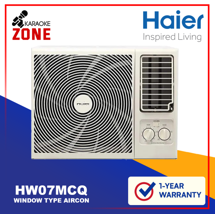 Haier HW 07MCQ13 / Manual 0.75 WIndow Type Aircon / 4 WAY AIRFLOW