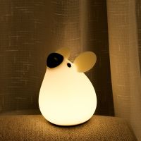 [COD] Emotional Night New Year Silicone Lamp USB Charging Desktop Desk