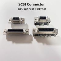 SCSI Female Connector 14 20 26 36 50 Pin CN Slot MDR Type Straight Right Angle 90 Degree PCB Mount Type