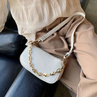с доставкой Fashion Crocodile Pattern Baguette bags PU Leather Shoulder Bags For Women 2020 Chain Design Luxury Hand Bag