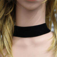 SHENGHAN สร้อยคอกำมะหยี่สีดำ Choker Collar สร้อยคอ Goth Gothic,เครื่องประดับโชคเกอร์ย้อนยุคทำมือ