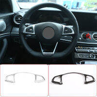 For Benz C GLC E Class W205 W213 C200 GLC260 2016 2017 2018 Car Styling ABS Chrome Steering Wheel Decoration Frame Trim