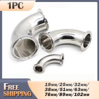 ◆☄ 1pc 3/4 1/2 3/8 1/4 1 11/4 (19-102mm) Pipe OD Sanitary 304ss Sanitary Stainless Tri Clamp 90 Degree Elbow Pipe Fitting