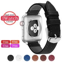 ☼☸ Hot Sell 44mm 42mm Leather Watch strap for Apple Watch Band Series 4/3/2/1 Sport Bracelet 40mm 38mm Strap For iwatch 4 band