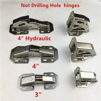 ☊♞ 90 Degree Not Drilling Hole Cabinet Hinge Hydraulic Cabinet Cupboard Door Hinges Soft Close Furniture hinges Hardware