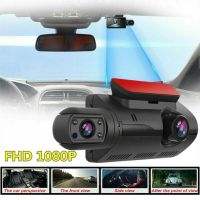 Car Dual-lens DVR Driving Recorder Dash Cam Video Recorder Night Vision G-Sensor 1080P Front Built-in Camera Car Electronics