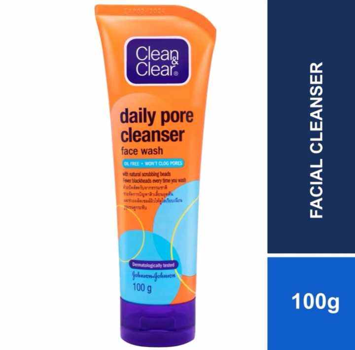 CLEAN&CLEAR DAIRY PORE CLEANSER FACE WASH 100G Lazada