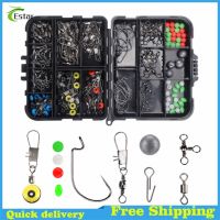 [Local delivery]164pcs/set Rock Fishing Hair Rigs Multifunctional Fishing Connector Anti-corrosion Portable Supplies for Outdoor Fishing