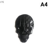 LTG 3D สติกเกอร์รถโลหะด้านข้าง Fender ด้านหลัง Trunk Skull Emblem Badge decal สำหรับรถยนต์