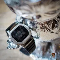 นาฬิกา GShock DW5600BB-1ADR เปลี่ยนกรอบSilver  ของแท้ ประกันศูนย์1ปี