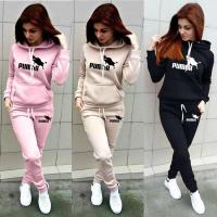 Two Piece Set Outfits Printed Womens Tracksuit Sets Oversized Hoodies and Pants Casual Sport Suit Autumn Winter Woman Clothing