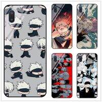 (Spicy Rabbit Head) เคส A10กาแล็คซี่/อะนิเมะ A02กระจกเทมเปอร์แข็งกันแรงกระแทก Jujutsu Kaisen Yuji Itadori Gojo Satoru ฝาหลังเคสโทรศัพท์ของขวัญ DIY