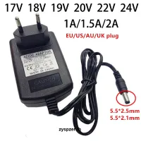 อะแดปเตอร์พาวเวอร์ซัพพลาย 17V 18V 19V 20V 22V 24V Eu Us Uk Au 17 18 19 20 22 24 โวลต์ V Ac/Dc 1A 1.5A 2A 3A