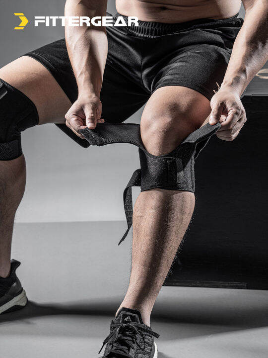 welstore-fittergear-knee-brace-ที่รัดเข่าให้ซัพพอร์ตสูงมีสายรัดปรับขนาดได้-สายรัดเข่า-สนับเข่า-ที่พยุงเข่า